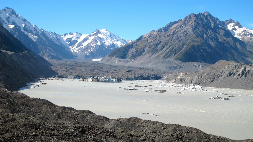 Tasman Glacier Terminal Lake is a Fascinating Glacial Encounter