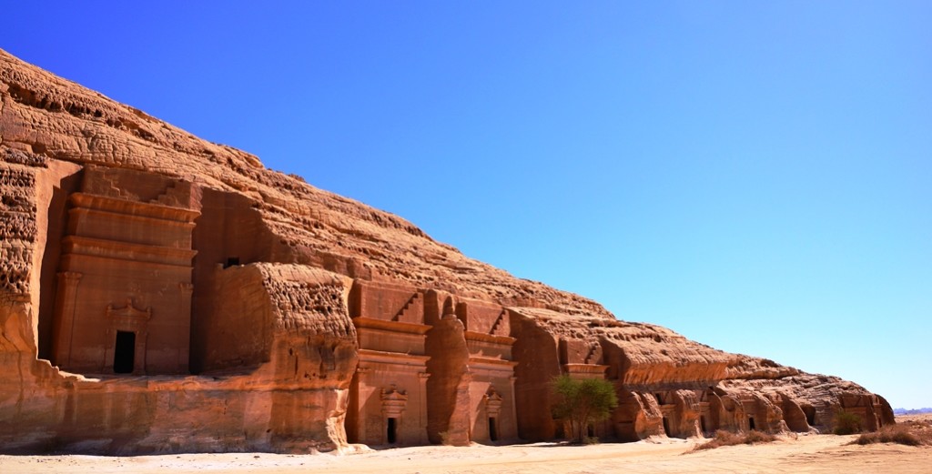 Mada’in Saleh (cities of Saleh) is a pre-Islamic archaeological site located in the Al-Ula Region of Saudi Arabia sector about 400km north-west of Madinah and 500 km south-east of Petra, Jordan.