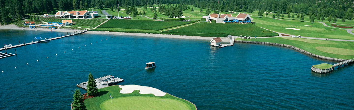 Floating Golf Course At Luxury Coeur D Alene Resort Charismatic Planet