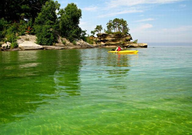 lake huron is one of five great lakes of north america