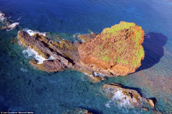 The camera capturing the stunning aerial views of Sweetheart Rock was built by the photographer from parts he purchased online
