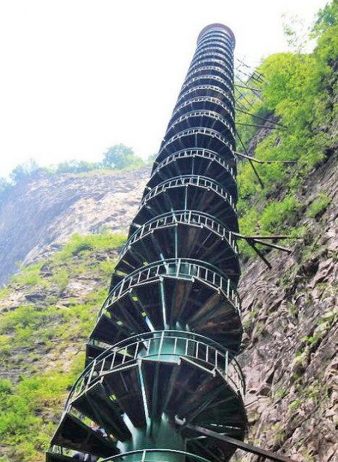 Spiral Staircase in Taihang Mountains, China8
