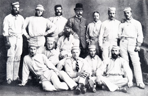 1878 Australian Team and Billy Midwinter sitting in the middle
