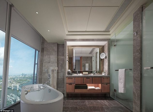 Loo over London The Iconic City View room at Shangri-la hotel at The Shard offers magnificent vistas across the capital
