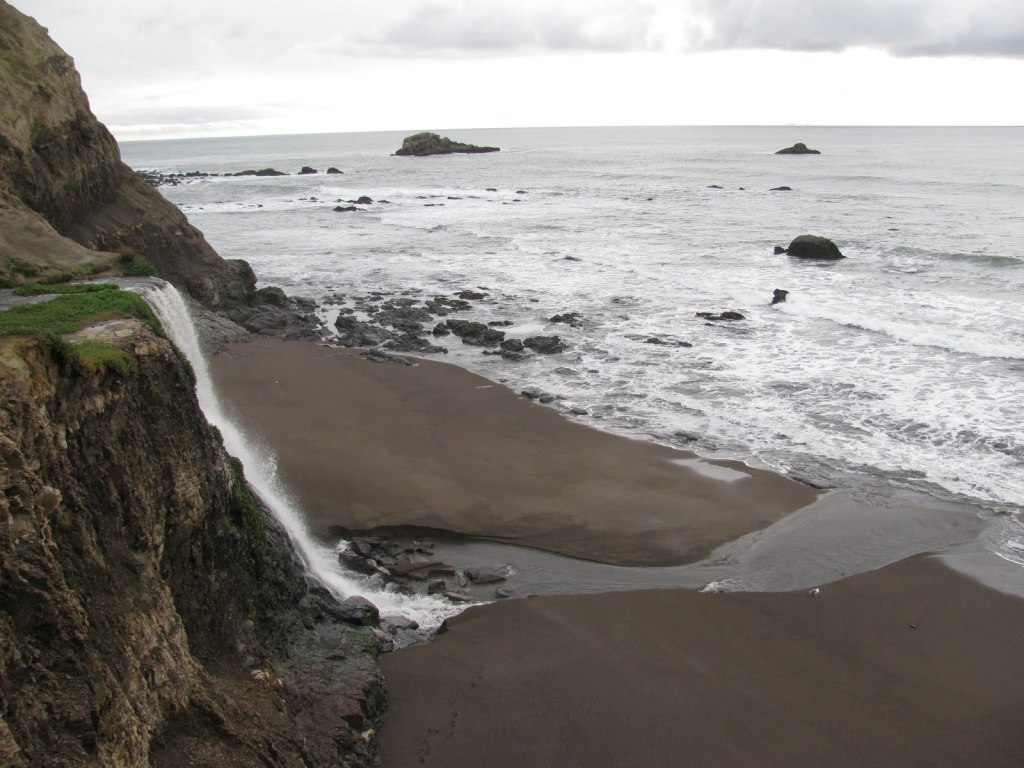 Alamere Falls is a Waterfall that Flows Directly into the Ocean.