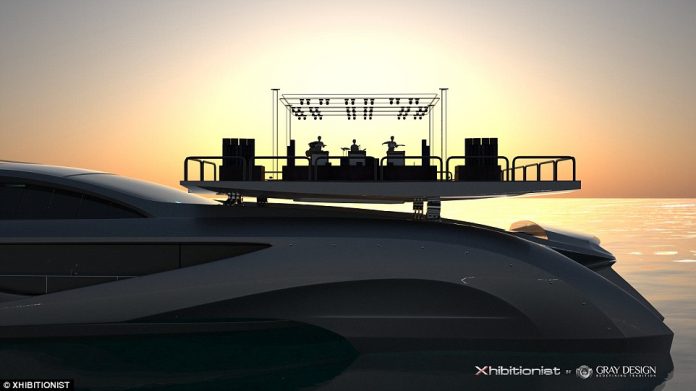 And where better to chill out and watch the sunset than atop the deck... hang on, is that a band playing up there