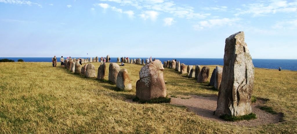 Ales Stenar (Ale's Stones), a beautiful ancient formation of standing stones erected in the shape of a boat. Ales Stenar (Ale's Stones), a beautiful ancient formation of standing stones erected in the shape of a boat.