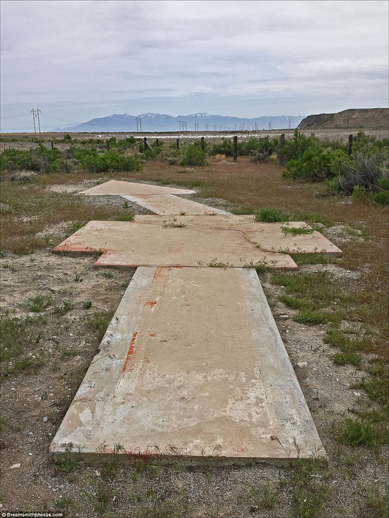 Arrowheads and ancient earth mounds have been discovered at Poverty Point, in Utah, but it also has a more recent concrete arrow