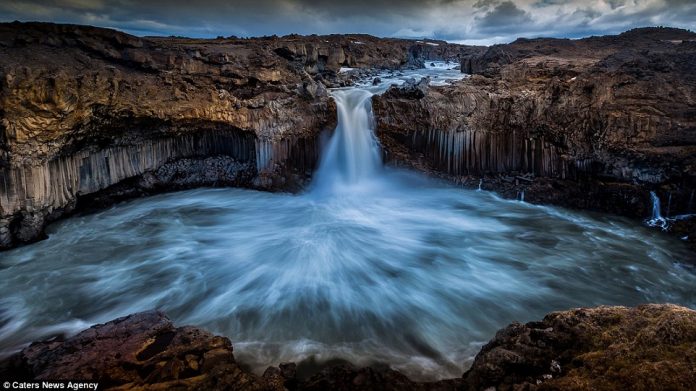 Godafoss waterfall that lure nearly one million holidaymakers to Iceland every year