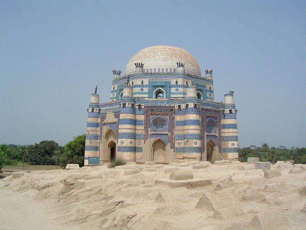 The Tomb of Bibi Jawindi is one of the five monuments in Uch Sharif, in the Bahawalpur state and Punjab province of Pakistan. The Tomb of Bibi Jawindi is one of the five monuments in Uch Sharif, in the Bahawalpur state and Punjab province of Pakistan.
