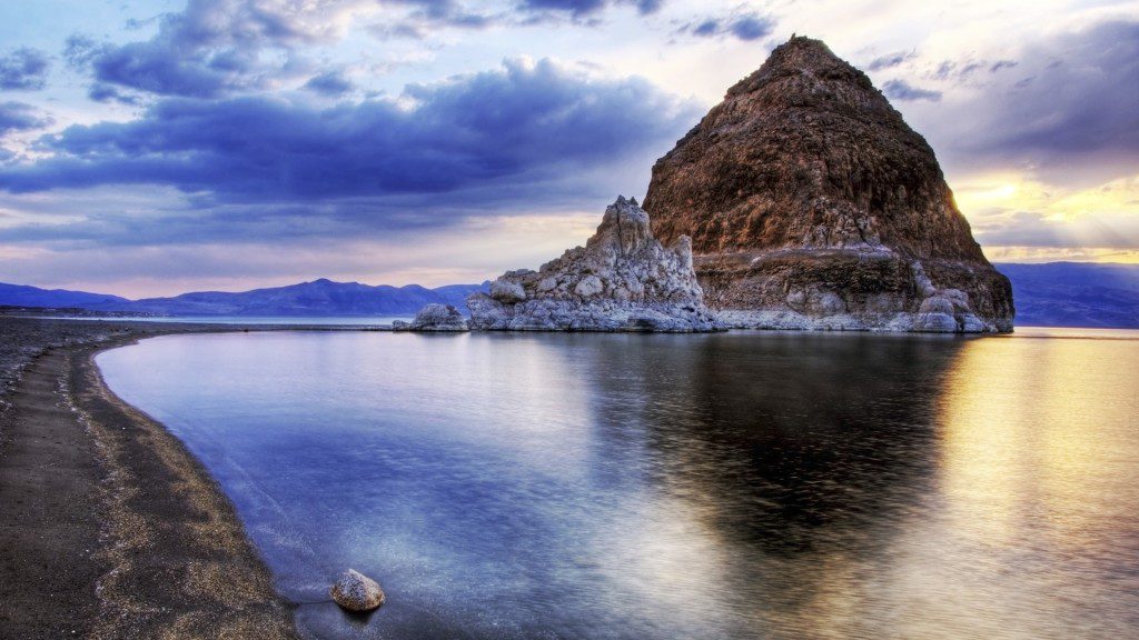 Pyramid Lake is the geographic sink of the Truckee River Basin, fed by the Truckee River