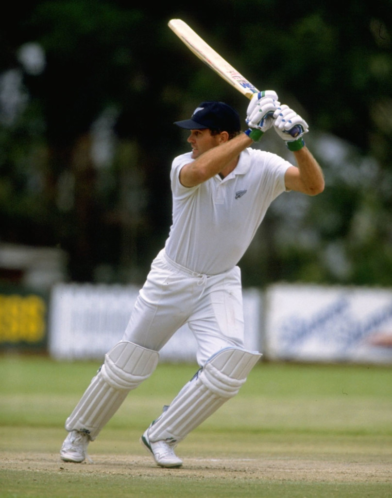 Martin Crowe plays behind the wicket, Zimbabwe v New Zealand, 1st Test, Bulawayo, 5th day, November 5, 1992