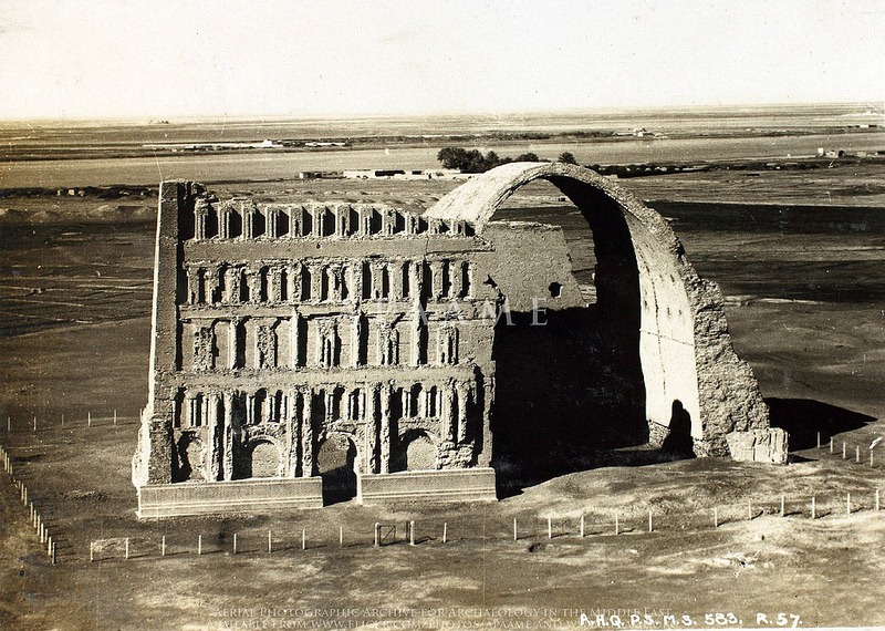 Muslim conquest the only surviving structure of Ctesiphon these days is the majestic vaulted hall of Taq Kasra, which served as the palace of the Sasanian king Khosrow I, in the late 6th century.