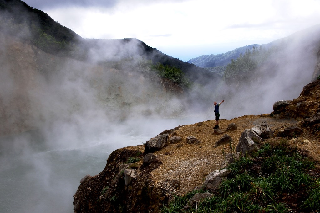 The boiling lake was first shoot in a movie in 2007.