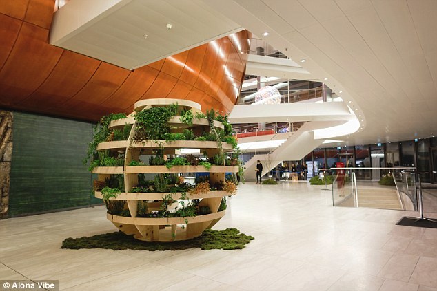 The Scandinavian design company “Ikea” is taking indoor gardening up a new level, The “Growroom” is made of plywood, DIY spherical garden which is designed for city living where space is limited.