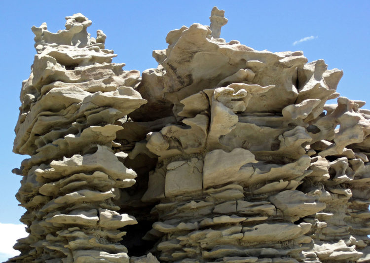 Moreover, localized uplifting of this rock occurred, and this material started to erode.