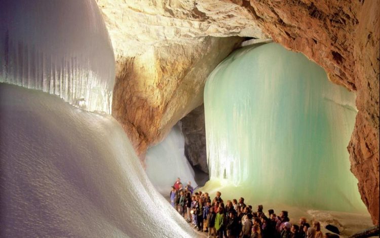 A natural scientist Anton Posselt from Salzburg discovers the Eisriesenwelt in 1879. The stunning cave was famous only to locals, who have faith in that it was an entrance to Hell, refused to explore it.