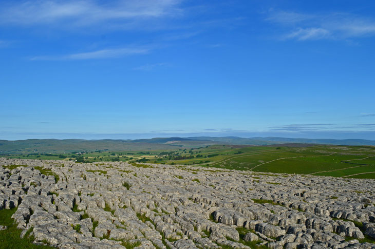 The amazing limestone pavements are areas of flat, uncovered and weathered limestone rock surfaces.