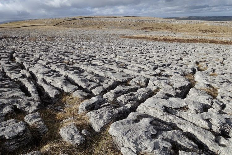 The limestone rocks in these pavements were created during the Carboniferous era some 350 million years ago.