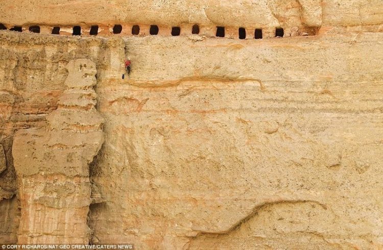 some caves were apparently used as burial chambers, and lot of dozen bodies that were found in these caves were all over 2,000 years old.