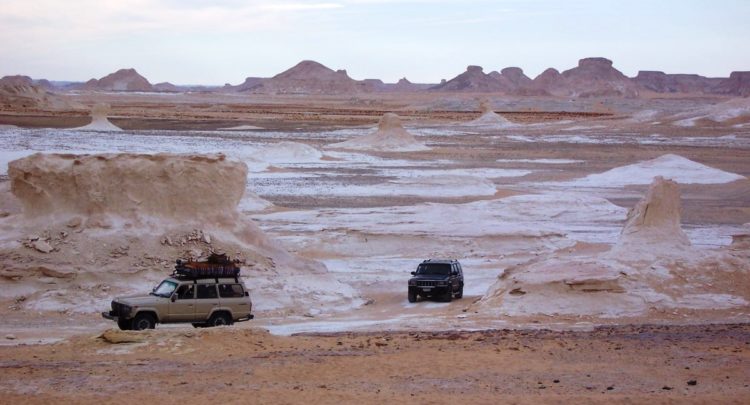 Much of the white desert is accessible only by four-wheeled drive or, for the more traditionally minded, the camel. It’s an anthropomorphist’s paradise.