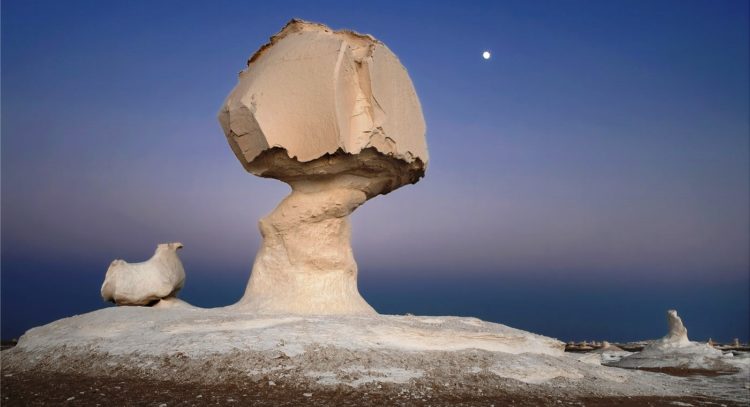 The exclusive calcium rock formations crop up across the landscape like great abstract statues, resemble food, names like “mushroom” and “ice-cream cone,”