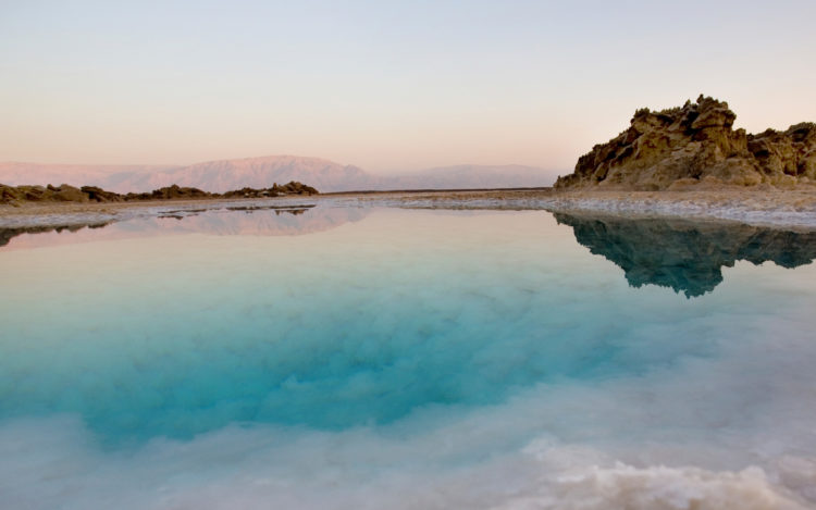 The main tributary of the lake is the Jordan River, located above the Rift Valley area.