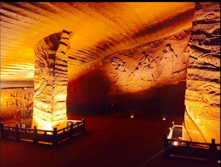 A total of 24 hand-dug caves were ultimately discovered, each with an average floor area of a thousand square meters and ceilings that reaches heights of up to 30 meters.
