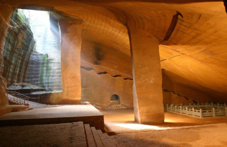 The cave total area covered exceeds 30,000 square meters.