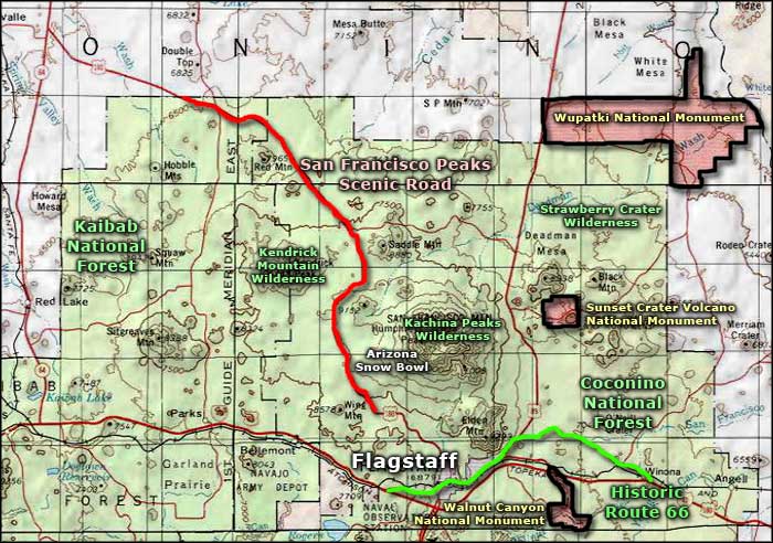 Strawberry Crater Wilderness area map