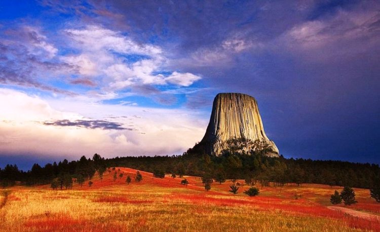 Devils Tower is considered sacred by Northern Plains Indians and indigenous people. Hundreds of parallel cracks make it one of the finest crack climbing areas in North America. 