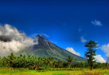 The Mount Mayon is renowned for its almost symmetric conical shape. Mayon is considered to have the world's most perfectly formed cone due to its symmetry.