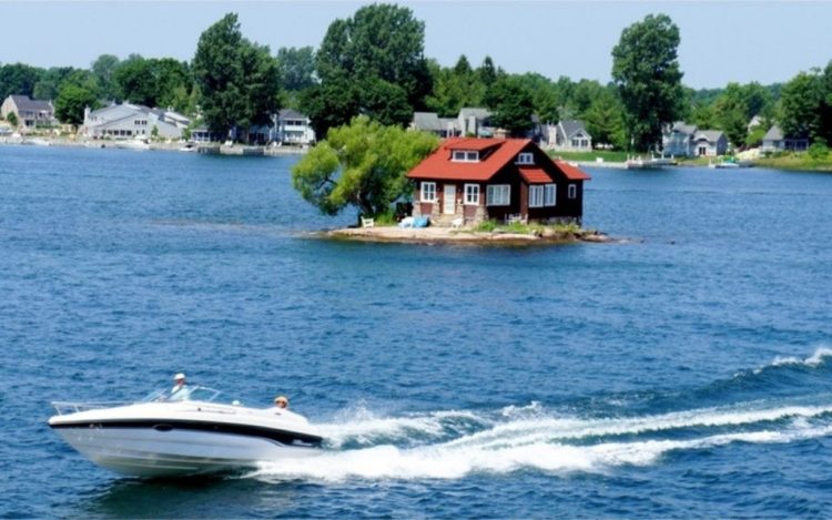 That’s exactly why, in the 1950s, a Sizeland family bought the vacation lodge and named it Just Room Enough Island.