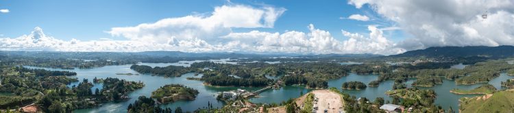 The view from atop of this 70-million-year-old rock is unimaginable an enormous lake full of small islets. The view from atop of this 70-million-year-old rock is unimaginable an enormous lake full of small islets.